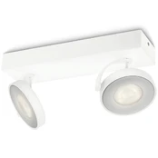Philips myLiving Taškinis LED šviestuvas Clockwork, baltas, 2x4,5 W kaina