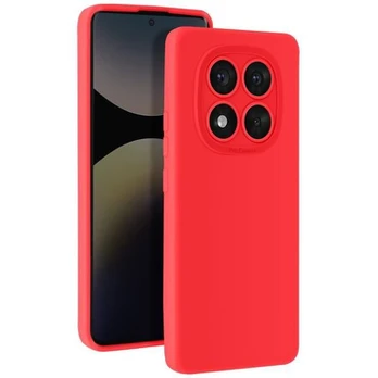 Coque - Xiaomi Redmi Note 14 Pro/Pro Plus - Minkštas silikonas - Apsaugota kamera - Raudona