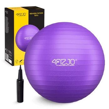4Fizjo Pripučiamas gimnastikos kamuolys 85 cm violetinis