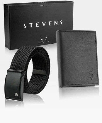 Vyriško diržo ir odinės piniginės rinkinys Stevens