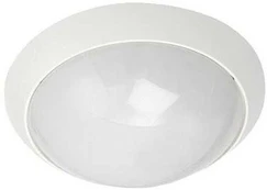 Sg Armaturen Enøk Mat-Hvid 10W LED E27 2700K Sensor