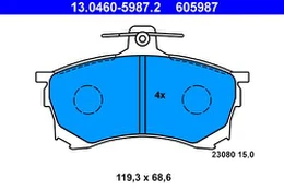 ATE 13.0460-5987.2 Brake pad set