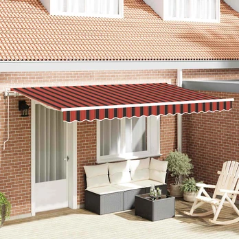 Ištraukiama markizė Geltona, oranžinė ir balta 3.5 x 2 m