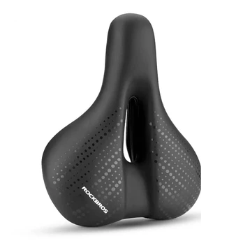 Rockbros 38218916001 MTB bicycle saddle + lamp - juodas