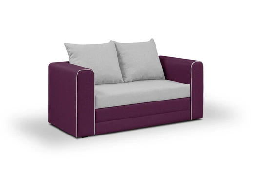 Sofa Bellezza Beta, violetinė/pilka