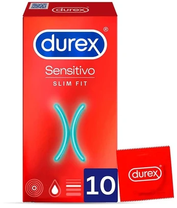 Prezervatyvai DUREX SENSITIVE SOFT SLIM 10 vnt