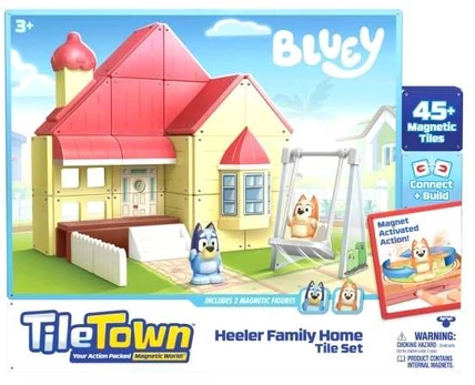 Usorteret Tile Town TILE TOWN, Bluey Heeler House