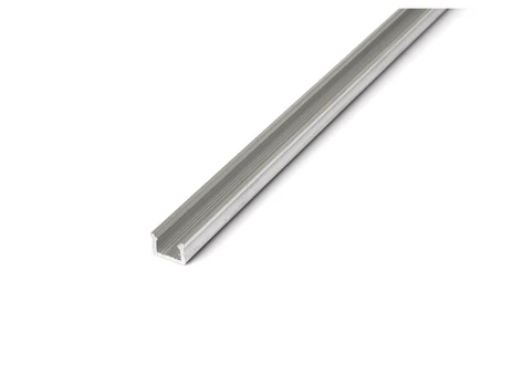 Aliuminio X profilis LED juostelėms - neapdorotas sidabrinis - 2 m