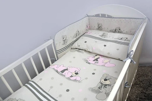 Bedding set - 3 parts - 135/100/180 - MARZYCIEL - GREY