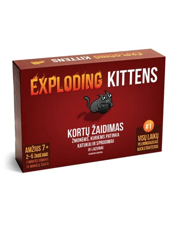 EXPLODING KITTENS LT Stalo žaidimas