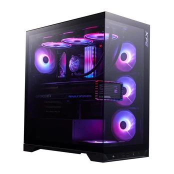 Case|ADATA|INVADER X BTF|MidiTower|Case product features Transparent panel|ATX|MicroATX|MiniITX|Colour Black|INVADERXBTFMT-BKCWW