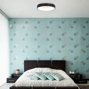 LED lubinis šviestuvas "Ringlede" 2 700 K Ø 30 cm juodas
