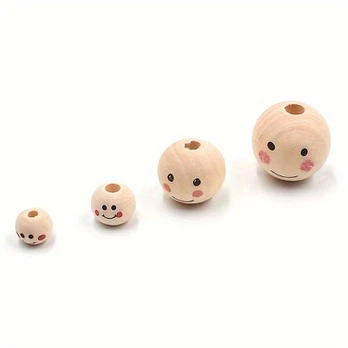 Mediniai karoliukai, 2,5 cm