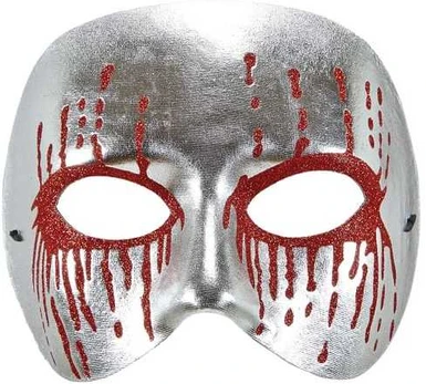 Widmann Sidabrinis Psycho halvmaske