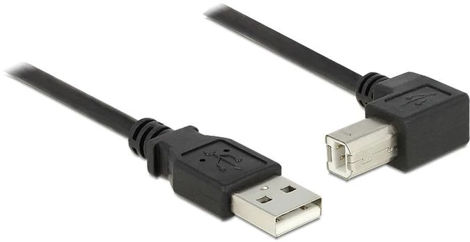 USB kabelis Delock USB-A - USB-B 0,5 m Juodas (84809)
