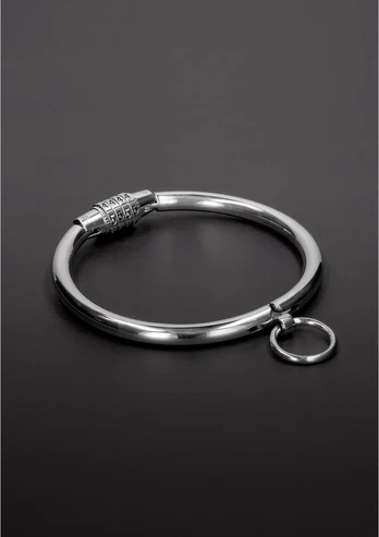 Steel By Shots Master Series Steel Combination Lock Collar Medium - Secure Stainless Design