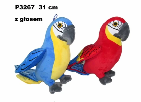 Sunday Papuga su głosem 31cm MIX