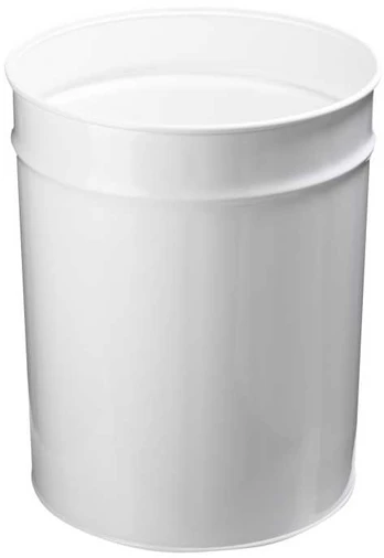 Papirkurv Twinco, metal, 20 L, hvid