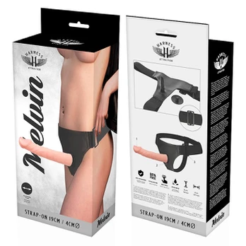 Sekso diržas - dildo HARNESS ATTRACTION MELVIN 19 x 4 cm