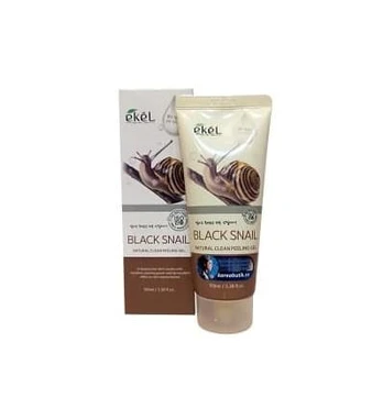 EKEL Valomasis gelis su juodųjų sraigių mucinu, 100 ml
