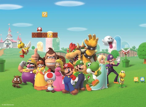 Dėlionė Ravensburger Super Mario 129935V, 49 cm x 36 cm