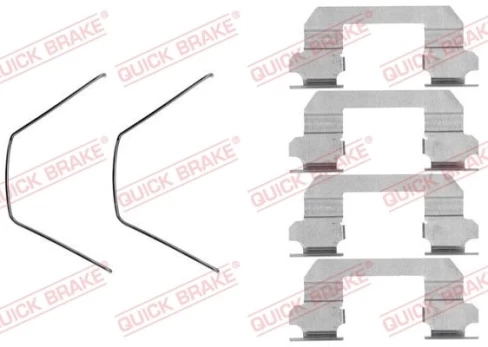 Priedų komplektas, diskinių stabdžių trinkelės QUICK BRAKE 109-1789