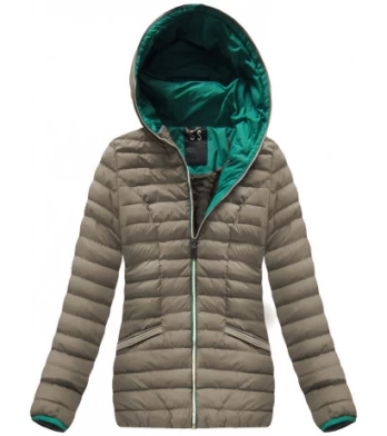 WARM HOODED JACKET COCOA (CX583W) striukė