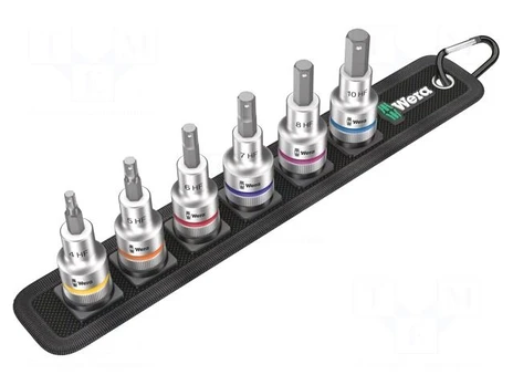 Wrenches set | Hex Plus key,socket spanner | Mounting: 1/2" | 6pcs.