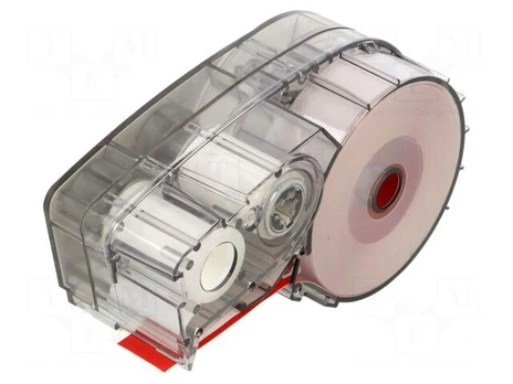 Tape | 12.7mm | 6.4m | red | Character colour: white | self-adhesive