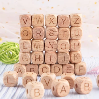 Medinės raidės rinkinys, 20PCS- W01-D-20