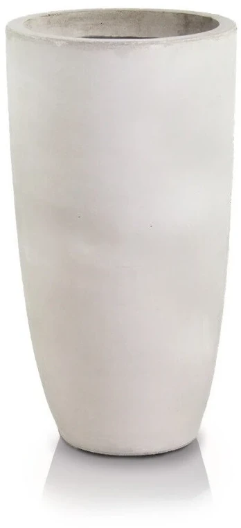 POLNIX Keraminis vazonas ECOLITE, apvalus, smėlinis, 32 x 62(A) cm