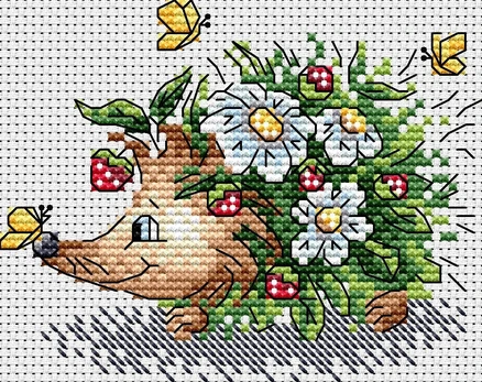 Cross stitch kit "Spring hedgehog" SM-660