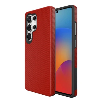 Dėklas Perfectionists Triangle Case Samsung S928 S24 Ultra raudonas