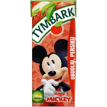 Obuolių, persikų, braškių gėrimas LOONEY TYMBARK 20%, 200 ml
