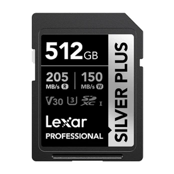 Lexar Professional SILVER PLUS SDXC atminties kortelė, 512 GB