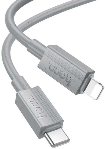 Dėklas HOCO cable Type C to Lightning PD 27W X107 1 m pilka