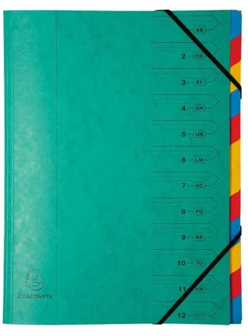 Exacompta 54120E, Multicolour, A4, 240 mm, 320 mm, 220 g