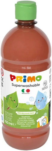 Dažai guašas Primo Superwashable, 750 ml, ruda sp., 1 sp.