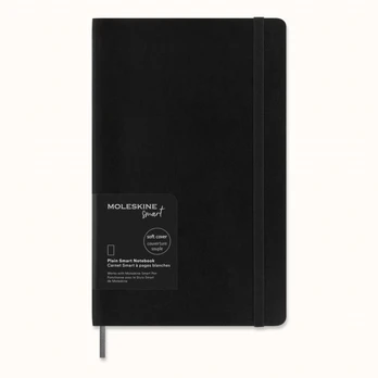 Moleskine Large Plain Softcover Smart Notebook