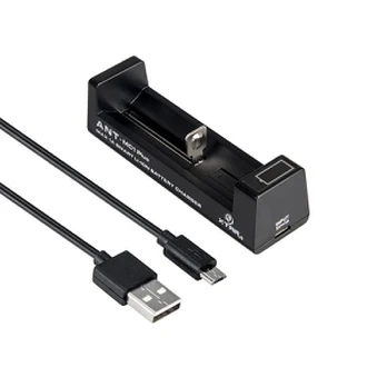 Cilindrinis ličio jonų akumuliatoriaus įkroviklis 18650 Xtar ANT MC1 Plus micro USB-B