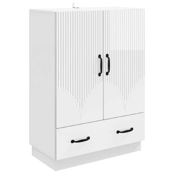 Kabalas Itin blizgi balta 66 x 34,5 x 92 cm Apdirbta mediena