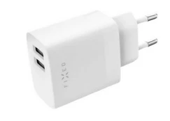 FIXED Dual USB Travel Charger 17W, White Fixed kaina
