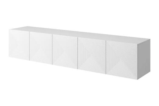 Tv Set Wall Mounted Asha 200 Cm - White Mat