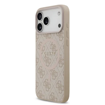 Dėklas Guess 4G Ring Classic Logo MagSafe do iPhone 17 Pro Max rožinė