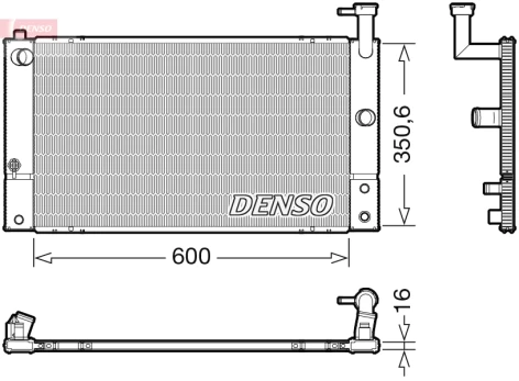 Variklio radiatorius DENSO DRM50133