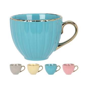 Porcelianinis puodelis PASTEL, 4 spalvų, 400 ml