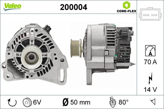 Kintamosios srovės generatorius VALEO 200004