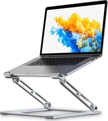 Sidabrinės spalvos universalus stovas kompiuteriui "Tech-Protect Prodesk"