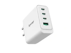 Adapteris Sponge C4 100W GaN, USB-C/USB-A, balta kaina