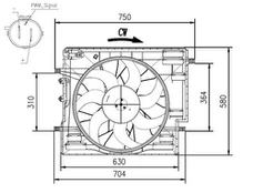 NRF NRF 47967 Radiator fan